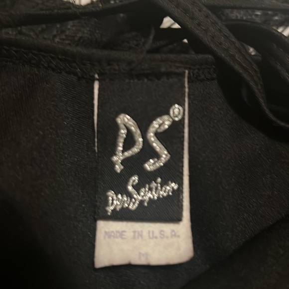 PS Per Seption, Sleeveless, Cut Out back, Tie in Back Dress, Black, Size Medium - Picture 5 of 8